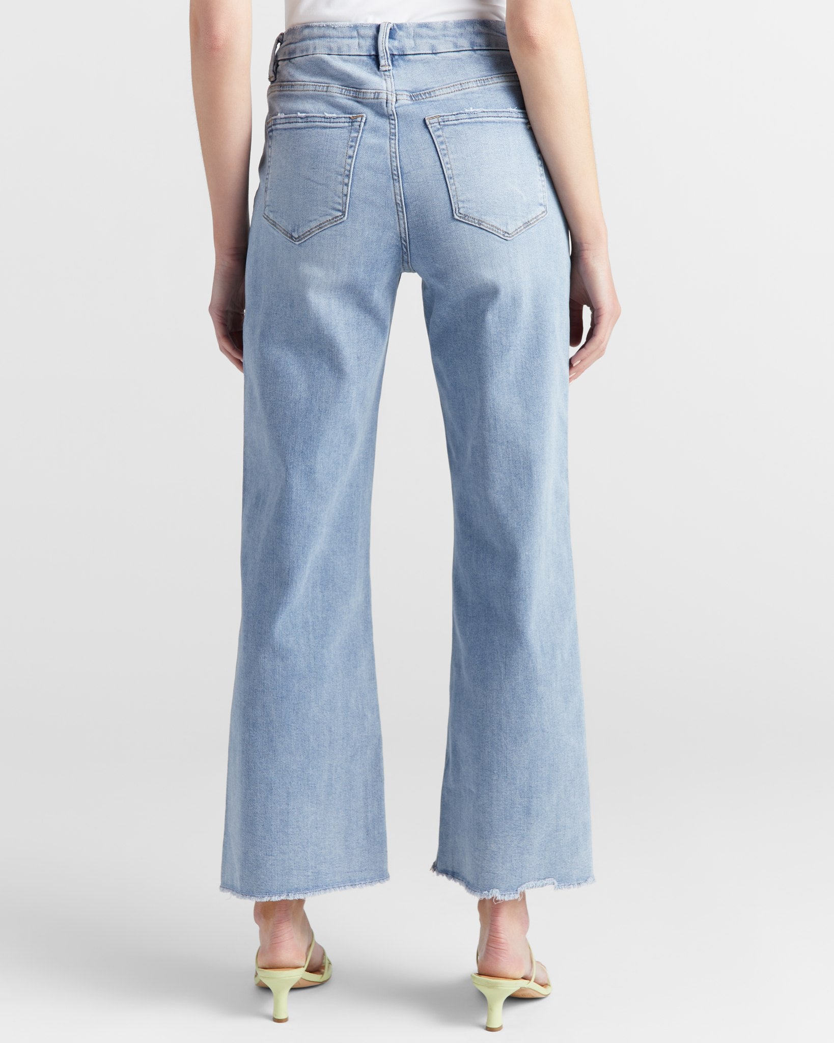 Super Soft Wide Leg Jeans - High-Rise Stretch Denim – Wantable