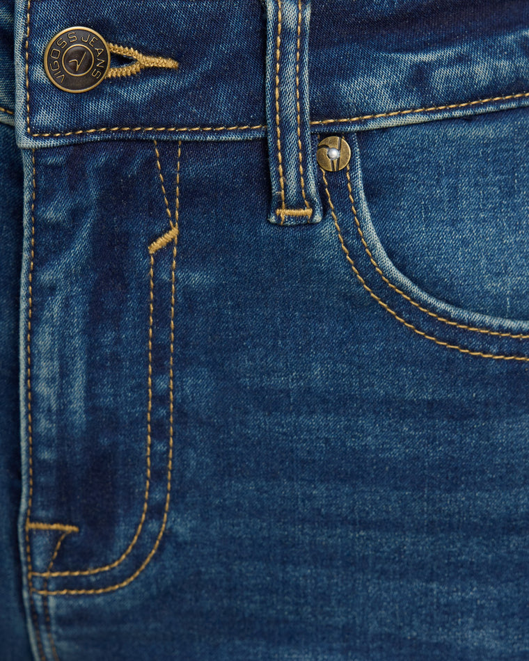Dark Wash Blue $|& Vigoss Ace Bootcut Jeans - SOF Detail