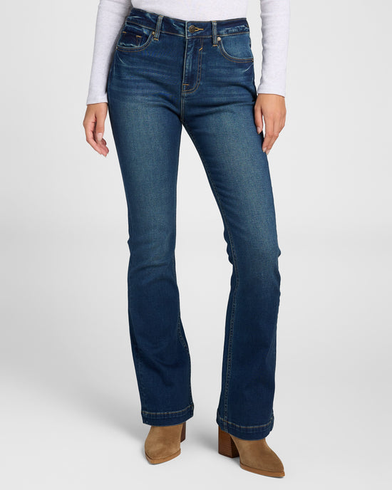 Dark Wash Blue $|& Vigoss Ace Bootcut Jeans - SOF Front