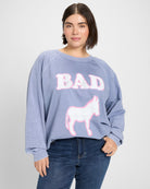 Vintage Blue $|& Recycled Karma Bad A** Long Sleeve Graphic - SOF Front