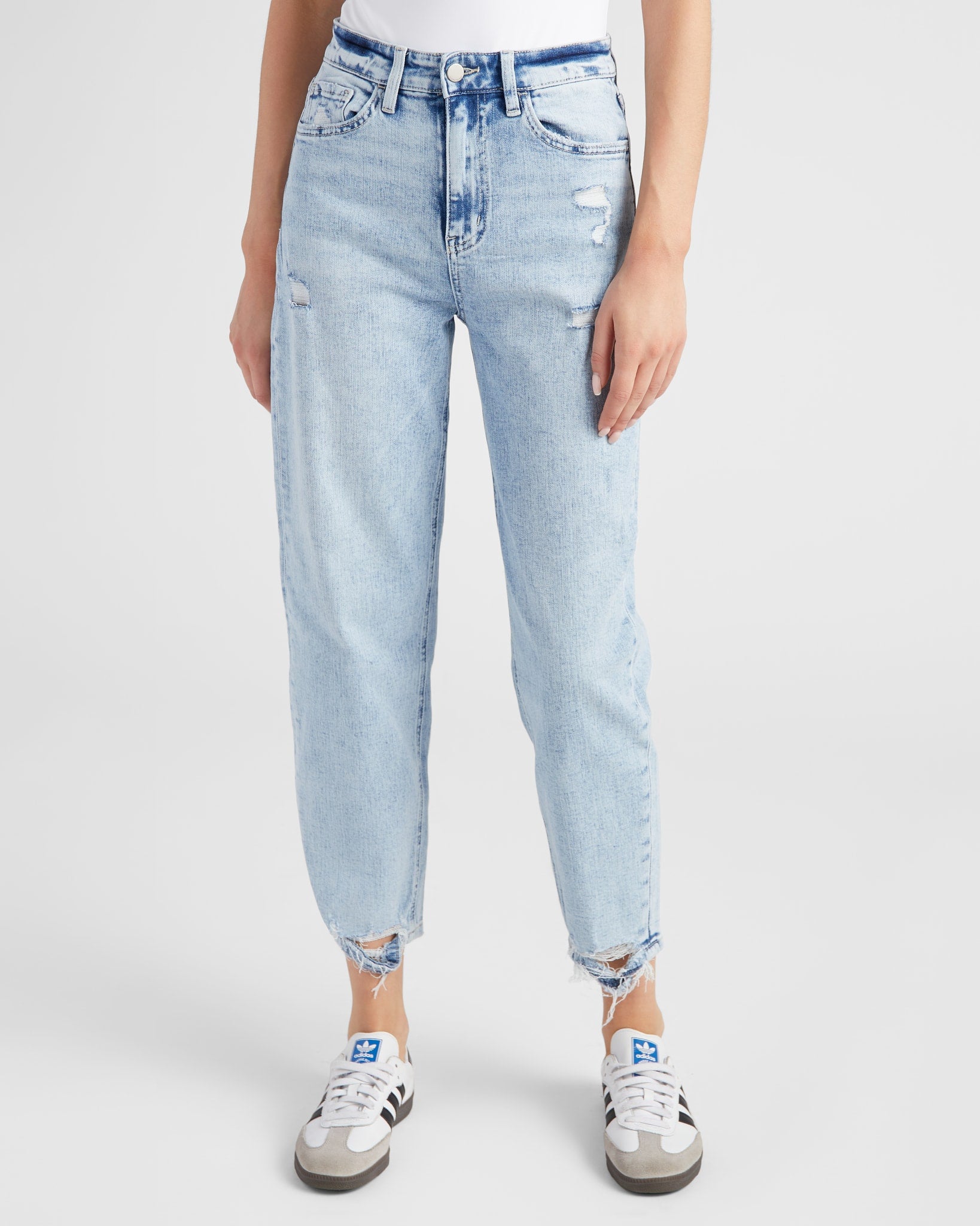Sweet Nothing $|& Flying Monkey Jeans Super High Rise Barrel Leg Jeans - SOF Front