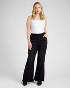 Raven $|& Bayeas High Rise Wide Leg With Frayed Hem - SOF Full Front