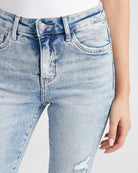Blue Bliss $|& Lovervet Cuffed Slim Straight Jeans - SOF Detail