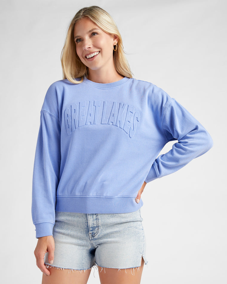 Great Lakes Blue $|& Thread & Supply Comfy Top - SOF Front