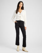 Ivory $|& Sadie & Sage Porcelain Cardigan with Rhinestone Bows - SOF Full Front