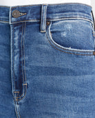 Dark Wash $|& Hidden The Logan Wide Leg Dad Jeans - SOF Detail
