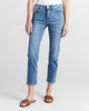 Mid Rise Ankle Slim Straight Jeans