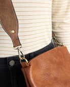 Camel/Coffee $|& Jen & Co. Lyla Two Piece Tote - SOF Full Front