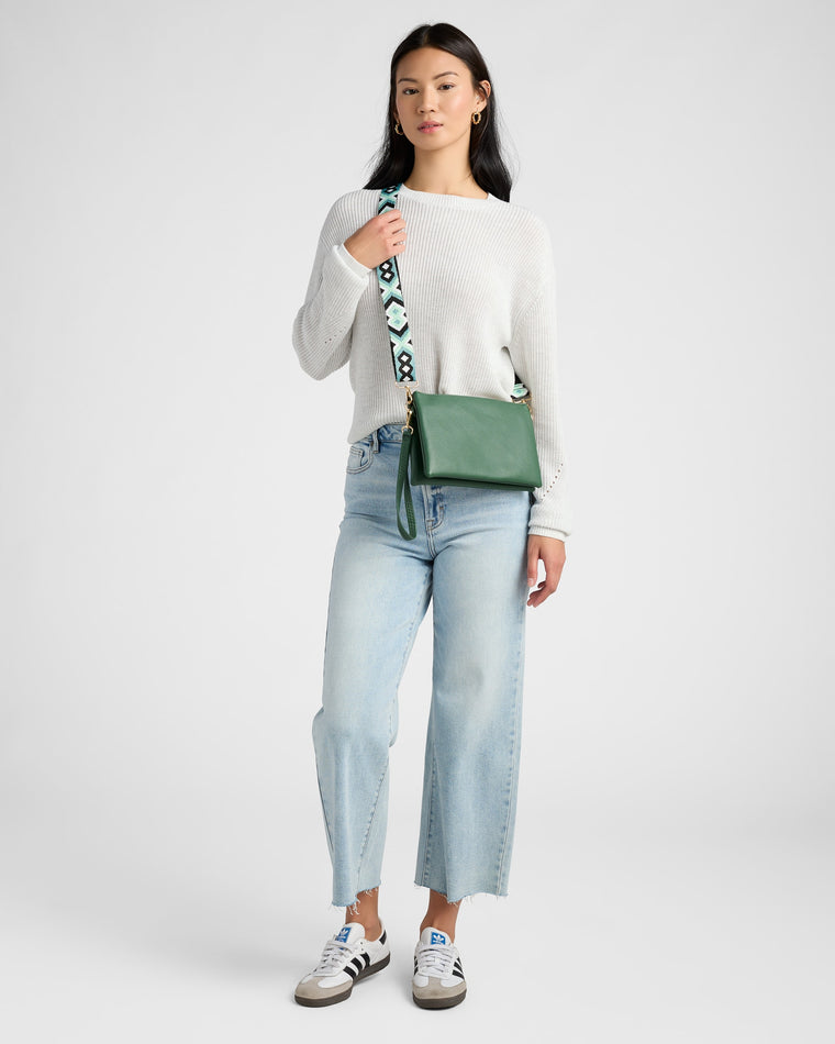 Hunter Green $|& Jen & Co. Izzy Crossbody - SOF Full Front