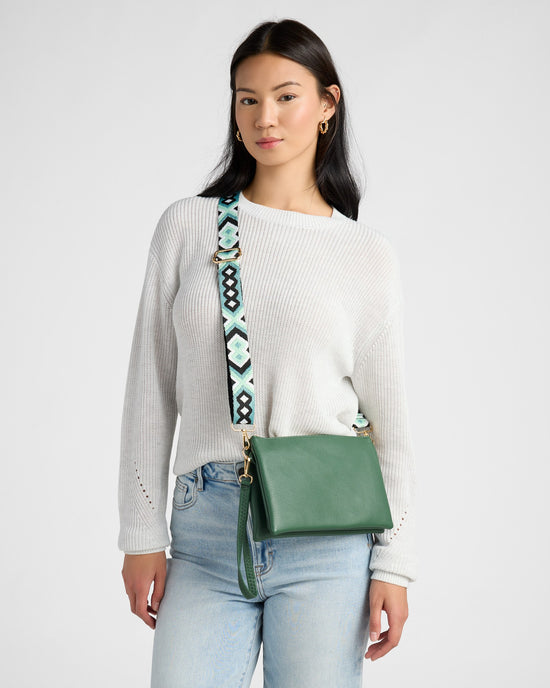 Hunter Green $|& Jen & Co. Izzy Crossbody - SOF Front