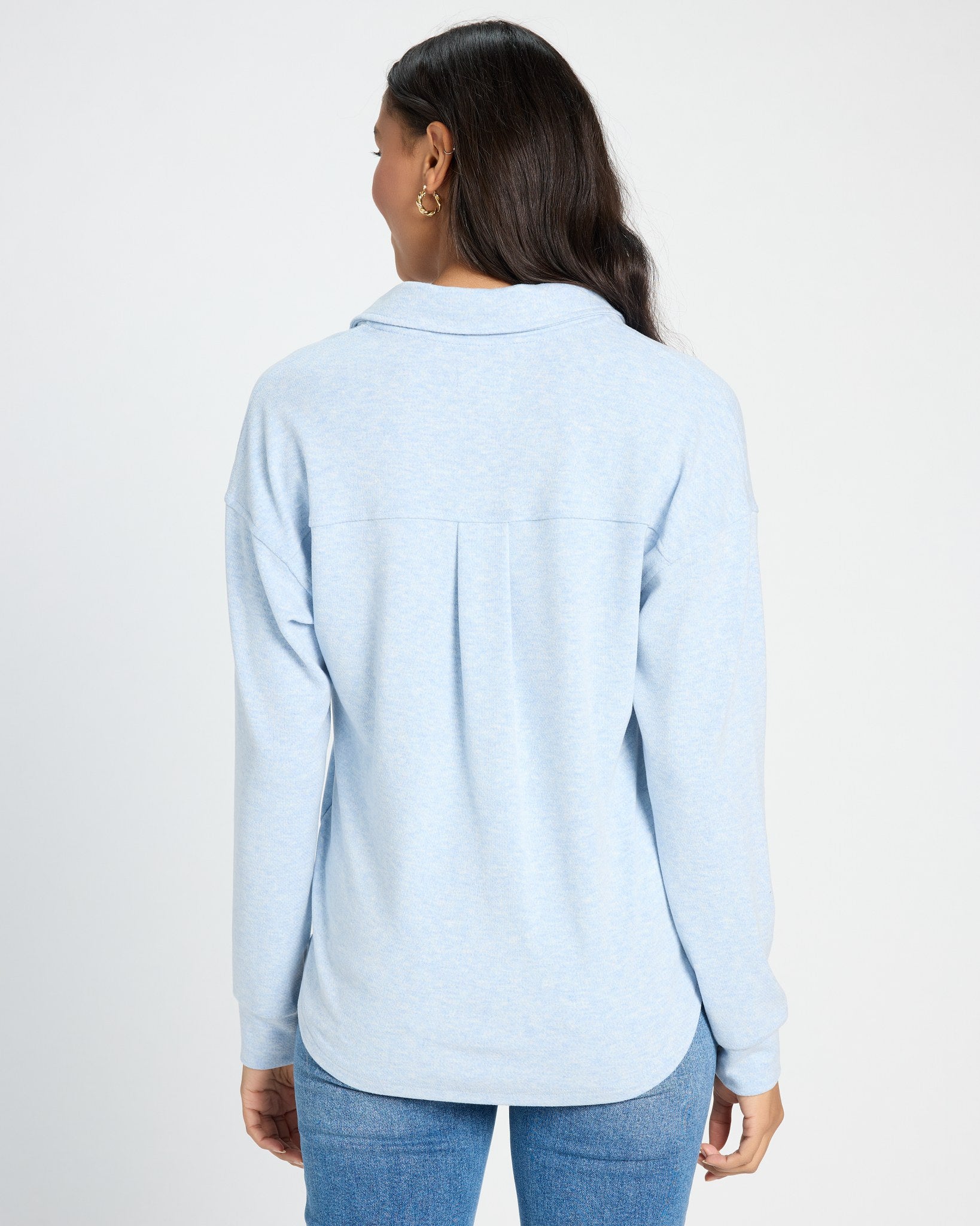 Sky Blue Heather $|& Thread & Supply Taylor Top - SOF Back
