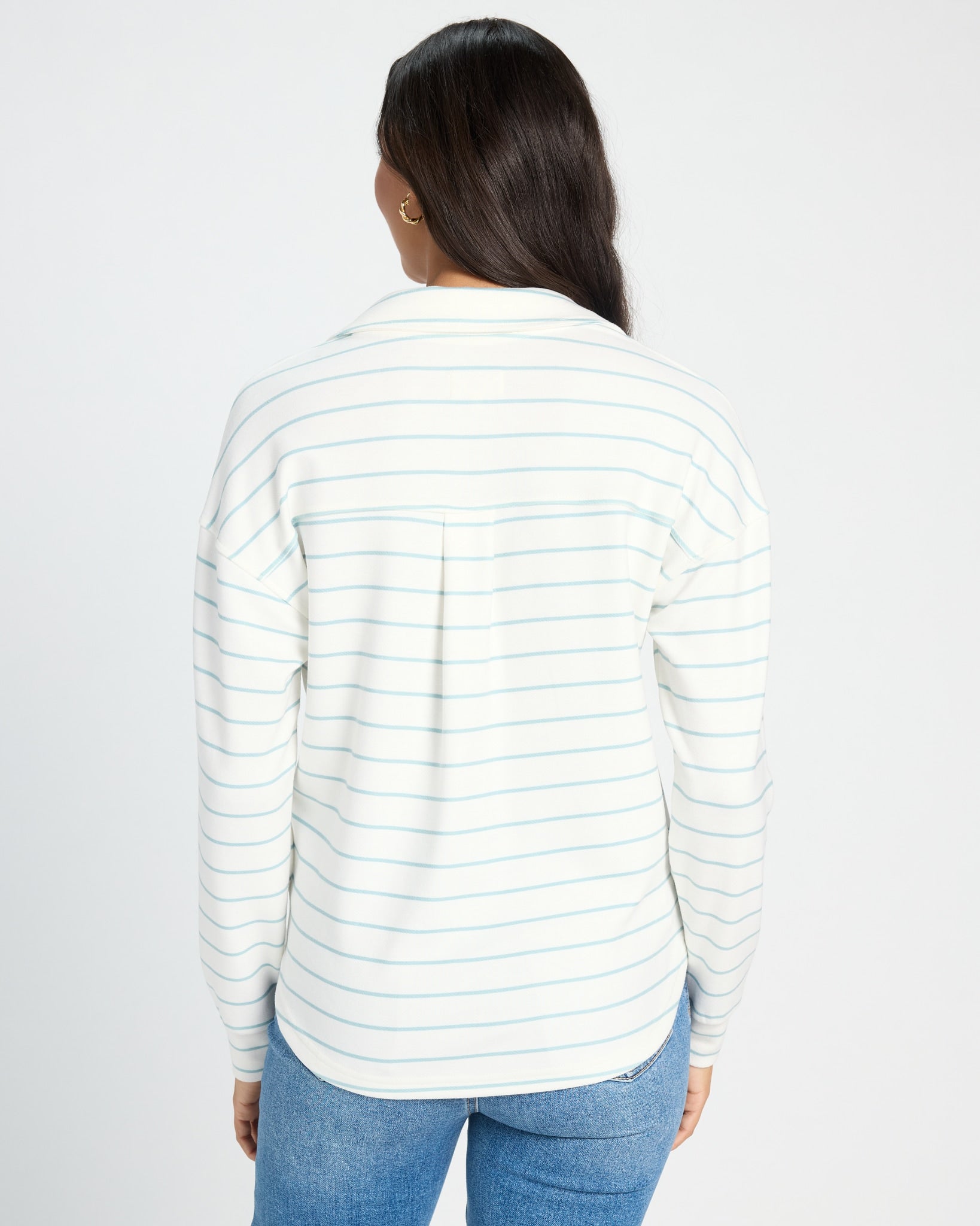 White Blue $|& Thread & Supply Taylor Top - SOF Back