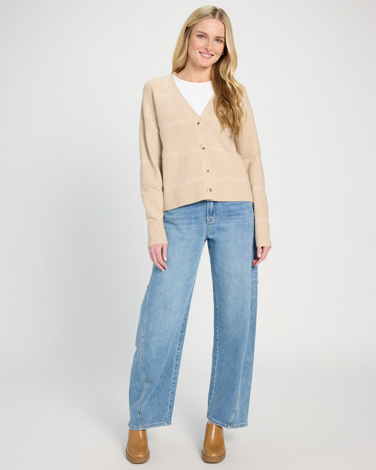 Heather Wheat $|& Thread & Supply Colette Cardigan - UGC On Fig