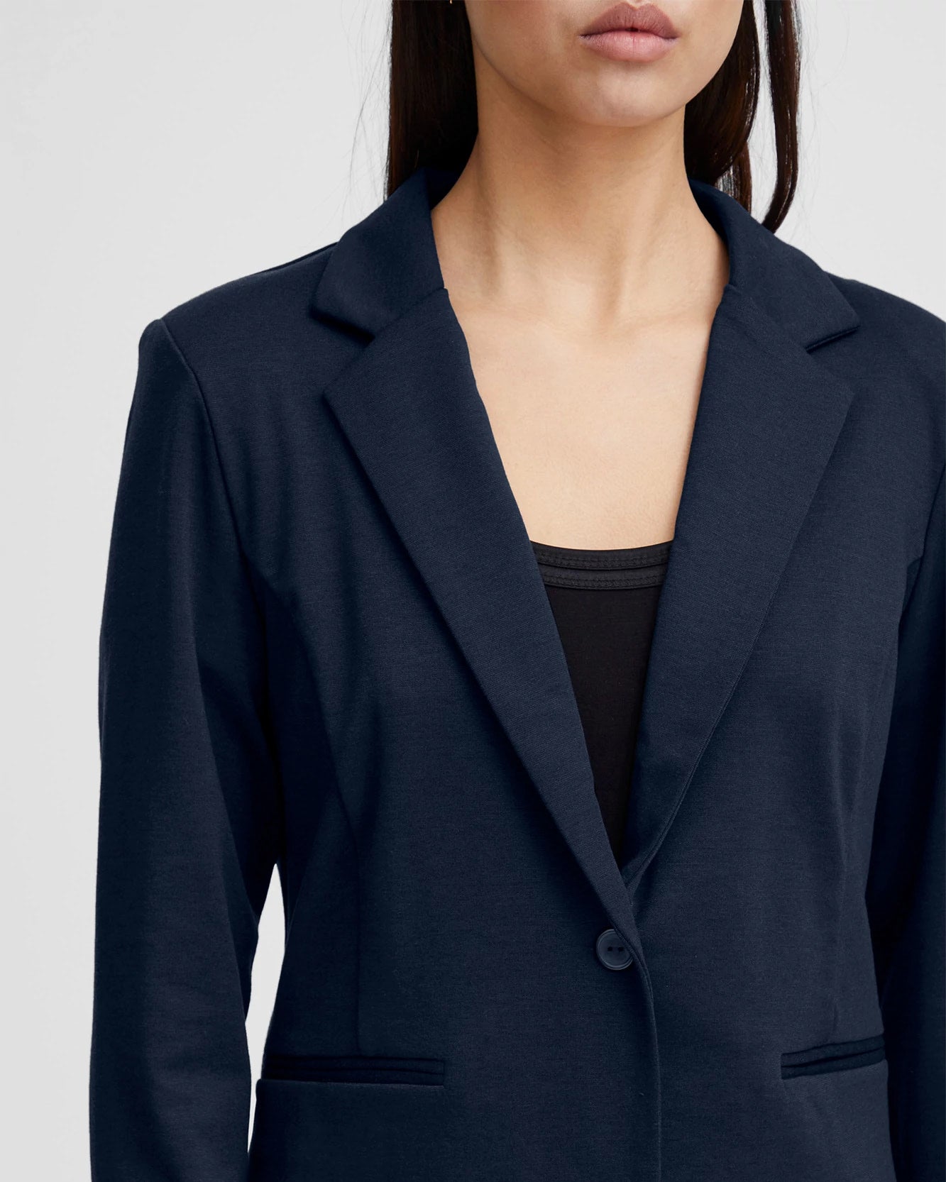 Total Eclipse $|& ICHI Kate Knit Blazer - VOF Detail