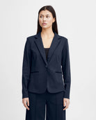 Total Eclipse $|& ICHI Kate Knit Blazer - VOF Front