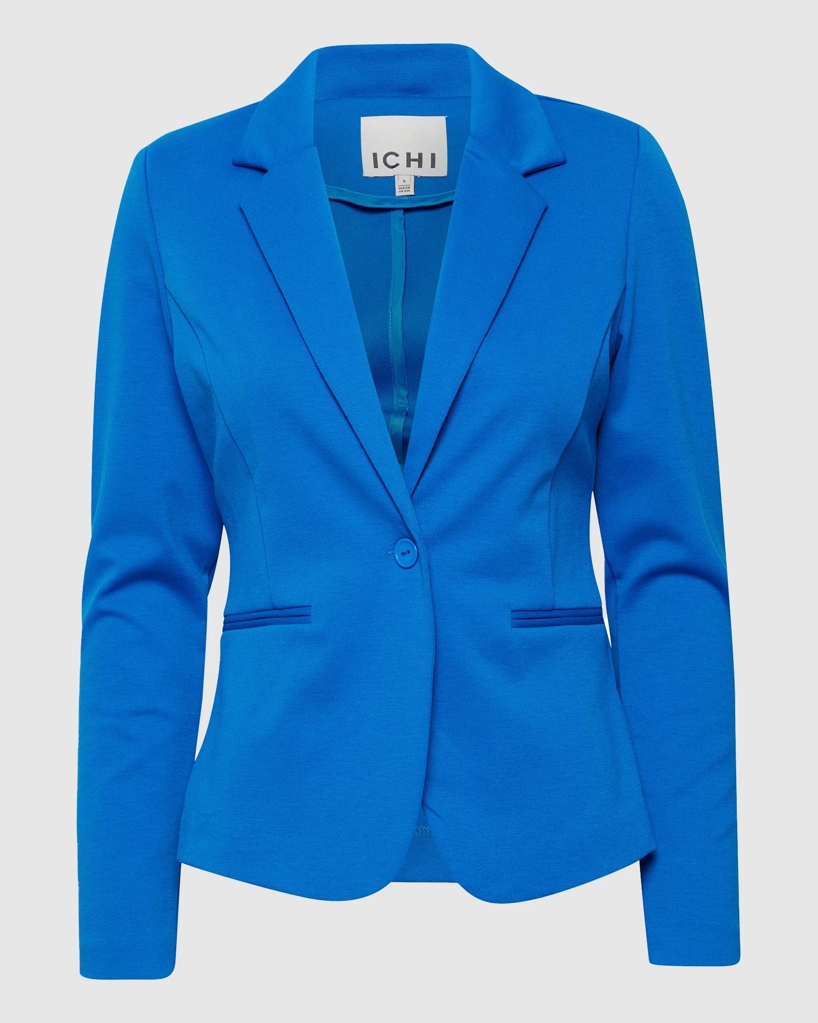 Lapis $|& ICHI Kate Knit Blazer - VOF Front