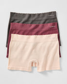 Noturne/Boulevard/Light Pink $|& Capezio Seamless Ribbed Boy Short 3 Pack - Hanger Front