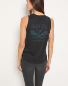 Black $|& Interval Social Club Graphic Tank - SOF Back