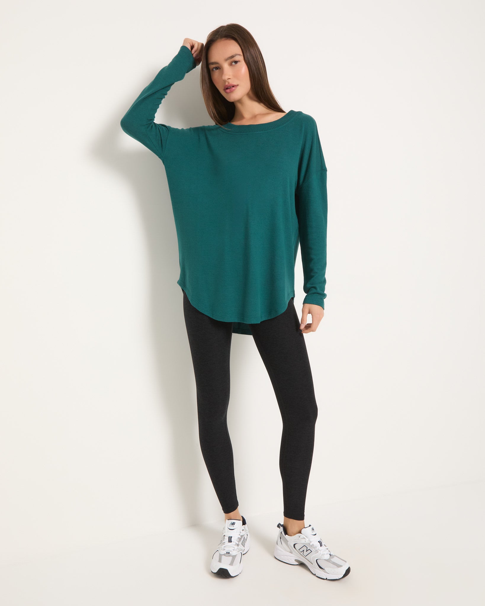 Teal $|& Interval Hacci Sparkle Top - UGC On Fig