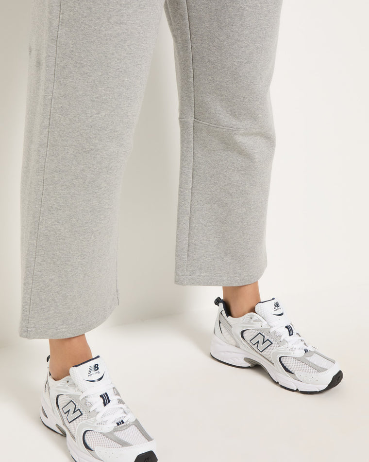 Light Athletic Heather $|& Interval Edge Baby Barrel Sweatpant - SOF Full Front