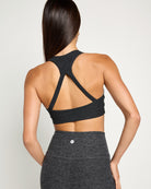 Night Sky Heather $|& Interval FlowHeather Sculpt Halo Bra - SOF Back