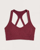 Red Wine $|& Interval FlowHeather Sculpt Halo Bra - Hanger Detail