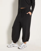 Black $|& Interval Hacci Glow Joggers - SOF Front