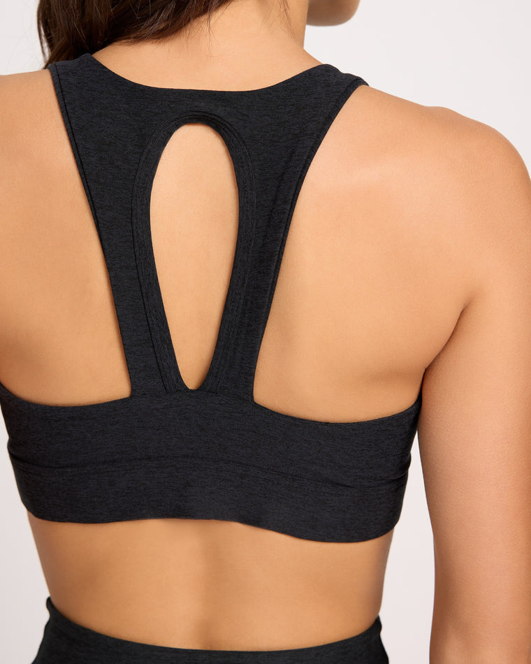 Night Sky $|& Interval Ivy Spacedye Keyhole Racerback Bra - SOF Full Front