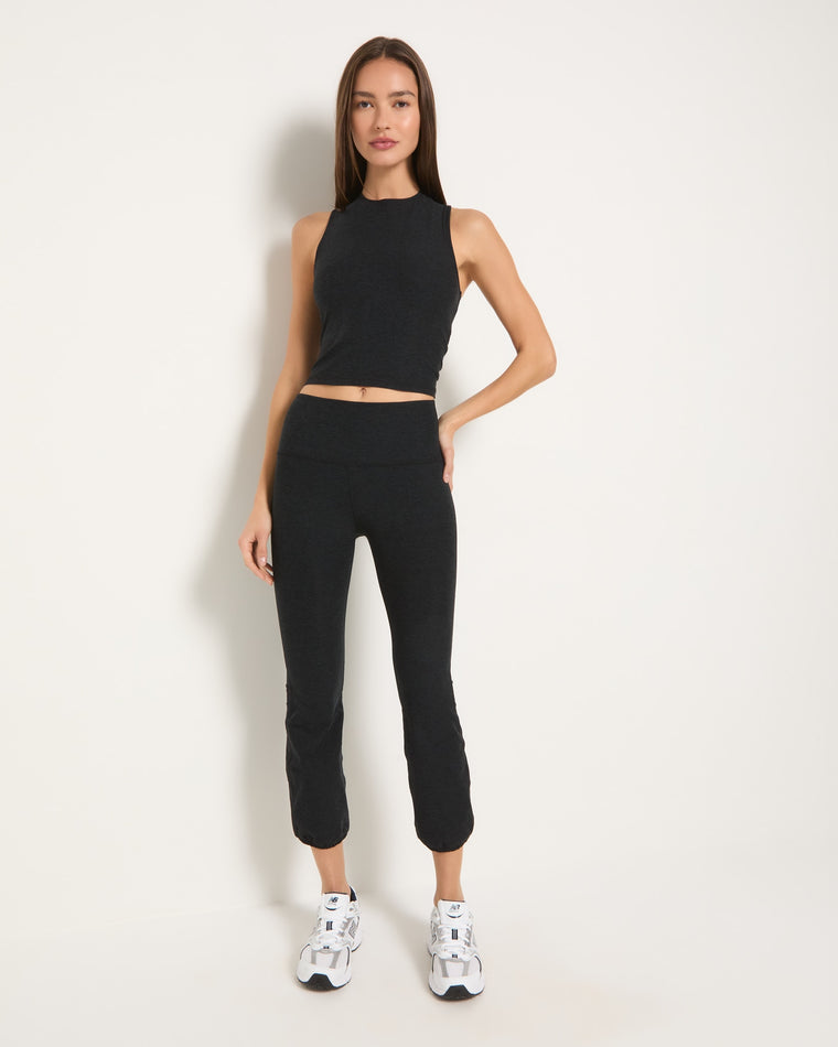Night Sky $|& Interval Boost Spacedye Long Crop Muscle Tank - UGC On Fig