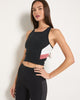 Surge Spacedye High Neck Long Crop Tank