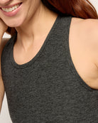 Heather Charcoal $|& Interval FlowHeather Sculpt Engage Tank - SOF Full Front