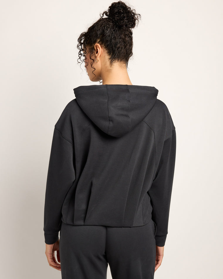 Black $|& Interval Sojourn Double Knit Hoodie - SOF Back