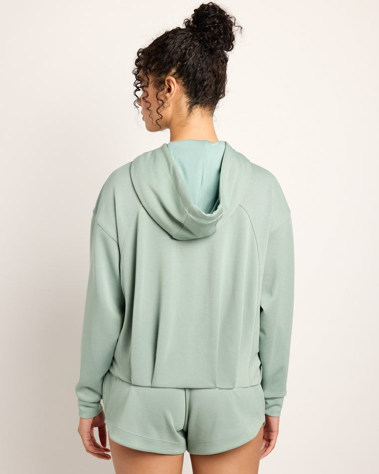 Sage $|& Interval Sojourn Double Knit Hoodie - SOF Back