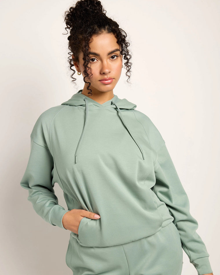 Sage $|& Interval Sojourn Double Knit Hoodie - SOF Front