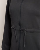 Black $|& Interval Double Knit Nomad Jacket - SOF Full Front
