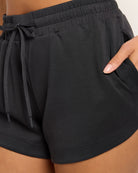Black $|& Interval Double Knit Roam Short - SOF Full Front