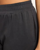 Black $|& Interval Double Knit Jetset Jogger - SOF Full Front