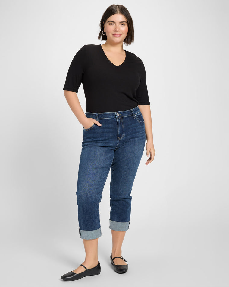 Wells $|& Liverpool Charlie Crop Skinny With Wide Cuff - UGC On Fig