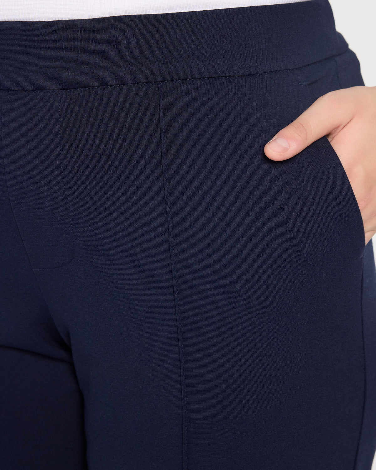 Cadet Blue $|& Liverpool Kayla Pull-On Wide Leg Trouser - SOF Full Front