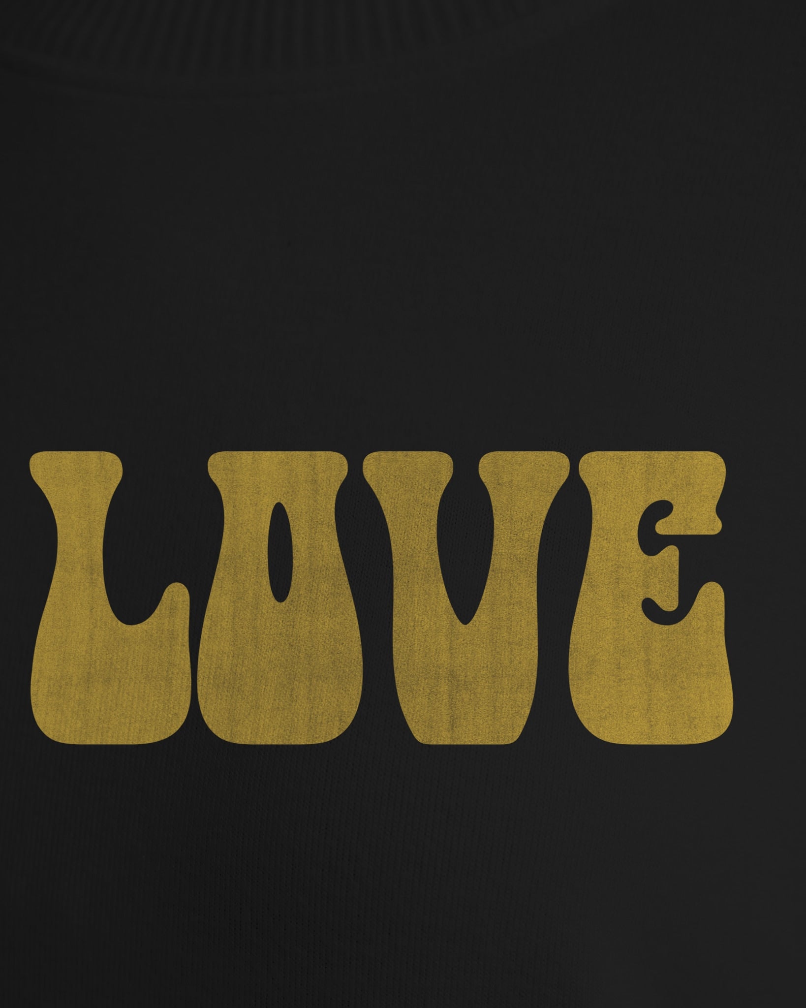 Black $|& SEAS Hacci Graphic Crew "Love Language" Graphic Pullover - SOF Full Front