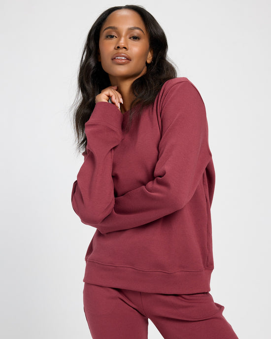 Red Wine $|& Interval Half Moon Pullover - SOF Front