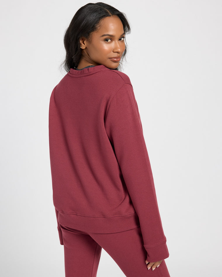 Red Wine $|& Interval Half Moon Pullover - SOF Back