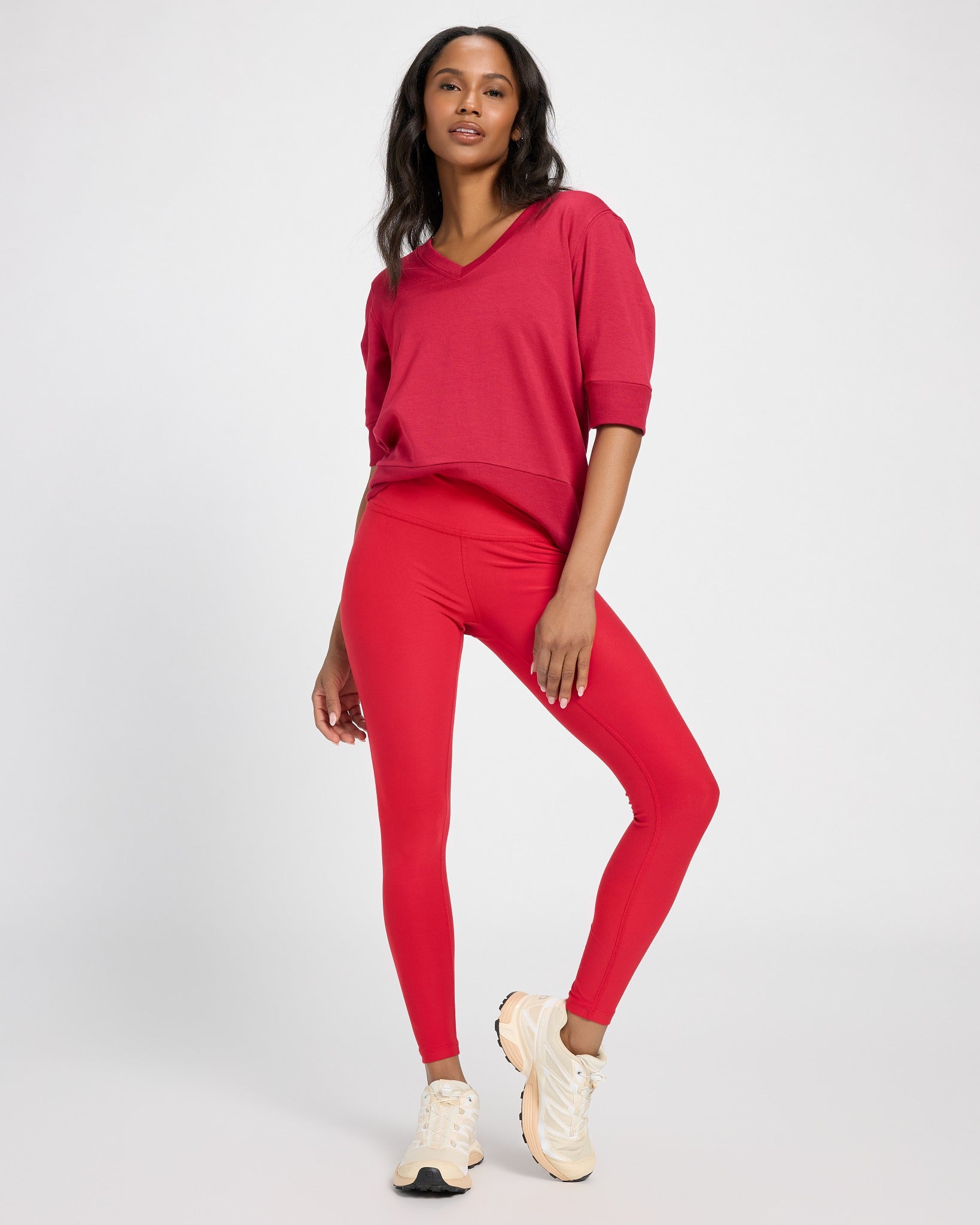 Poppy $|& Interval Flex Fleece Short Sleeve Top - UGC On Fig