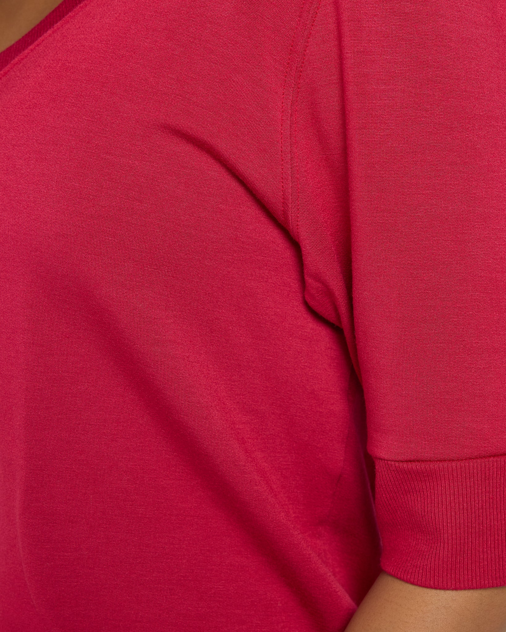 Poppy $|& Interval Flex Fleece Short Sleeve Top - SOF Full Front