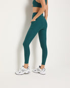 Deep Ocean Heather $|& Interval FlowHeather Sculpt Pocket Legging - SOF Back