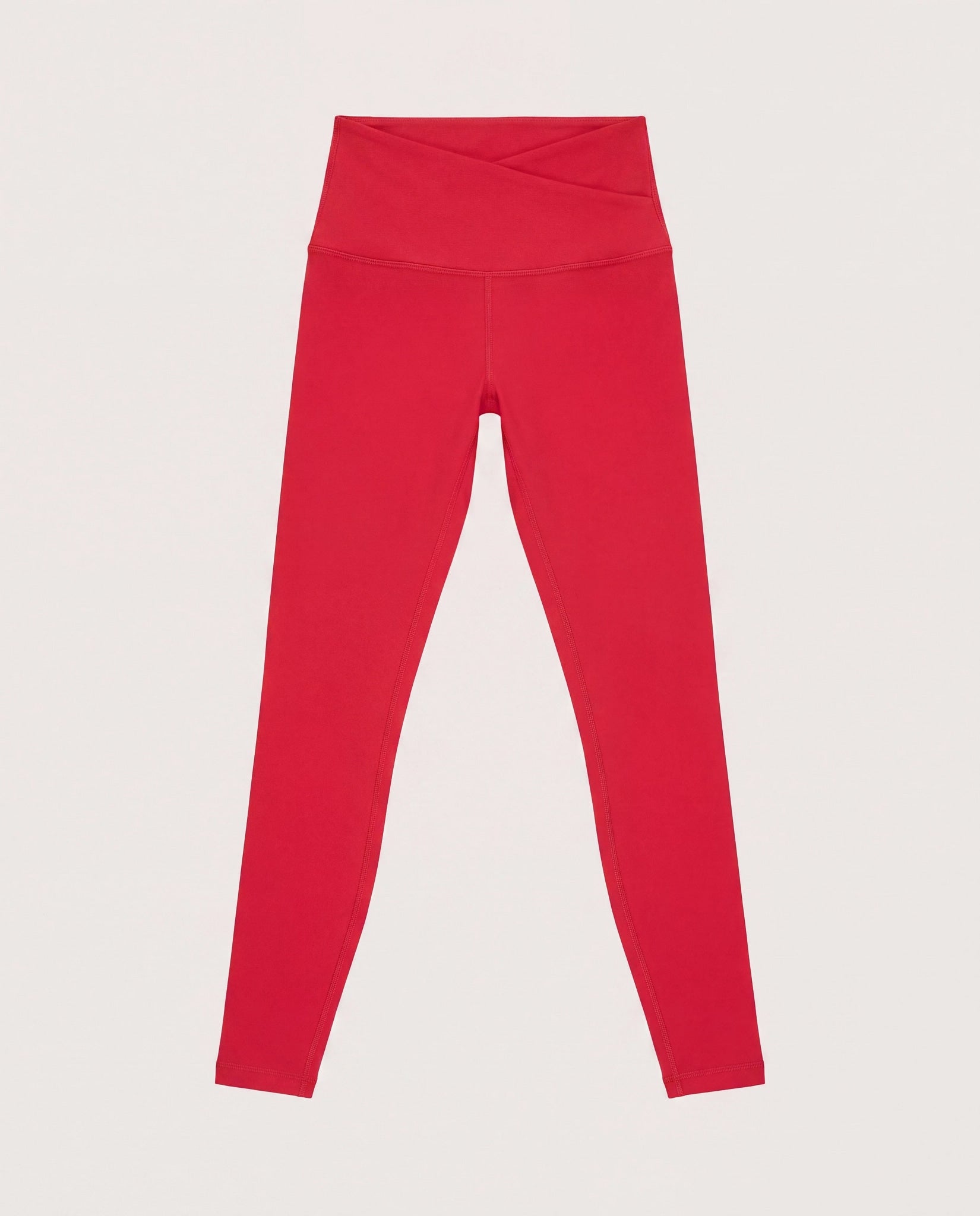 Poppy Solid $|& Interval FlowHeather Sculpt Crossover Leggings - Hanger Detail