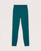 Teal Solid $|& Interval FlowHeather Sculpt Crossover Leggings - Hanger Detail