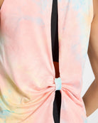 Blue Tie Dye $|& Interval Tie Dye Split Back Tank - SOF Full Front