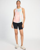 Blue Tie Dye $|& Interval Tie Dye Split Back Tank - UGC On Fig
