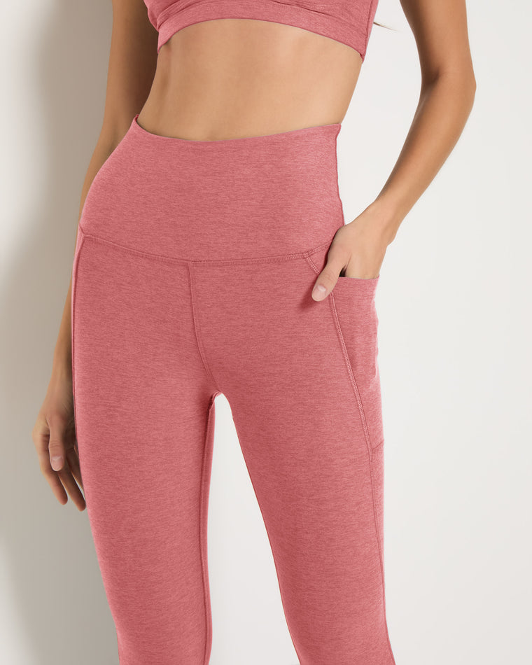 Sedona Clay Heather $|& Interval Spacedye Pocket Legging - SOF Full Front